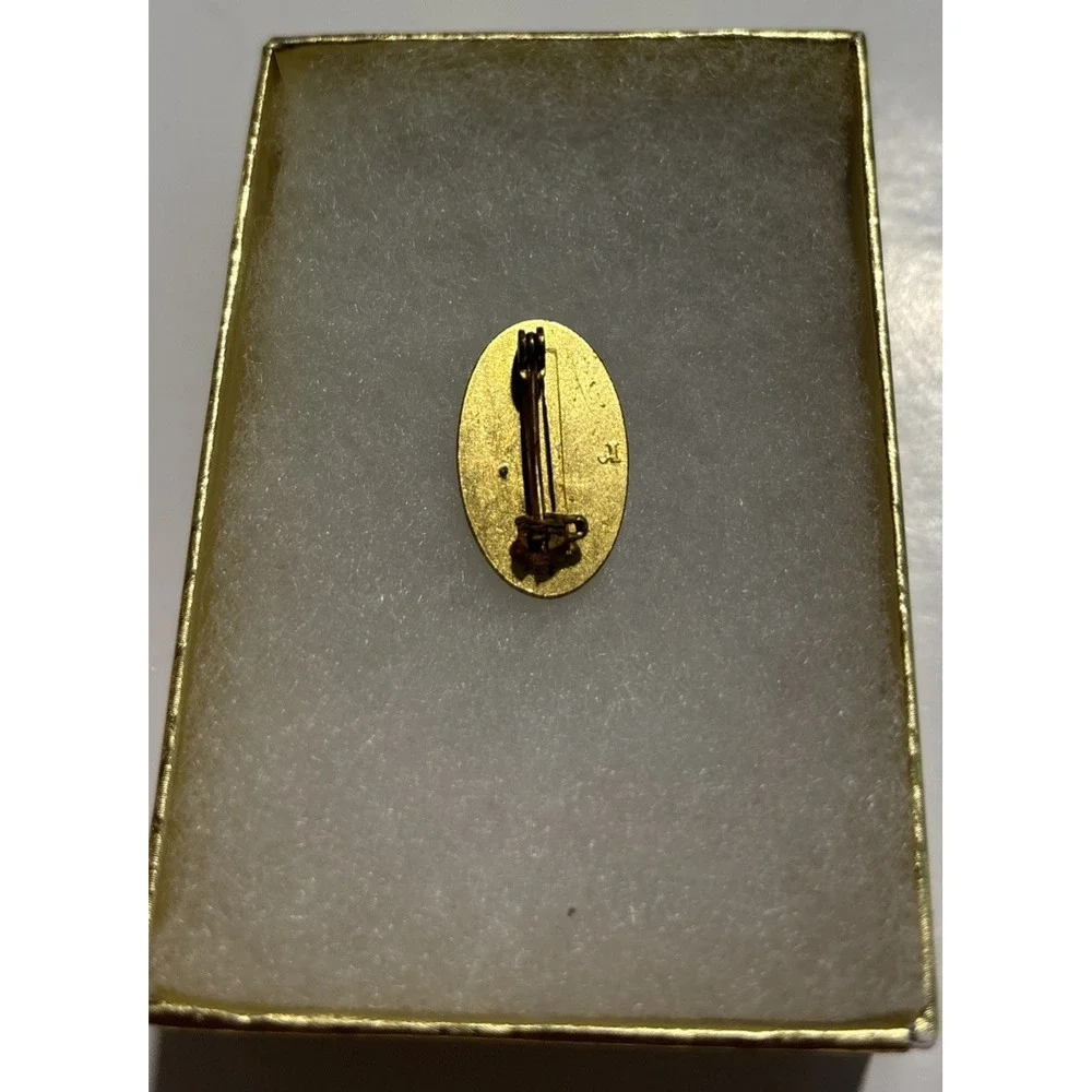 Vintage 1960's‎ Girl Scouts Pin Blue Enameled Pin